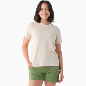 Smartwool Women's Perfect Crew Short Sleeve Tee - Light Gray Heather Smartwool Women's Perfect Crew Short Sleeve Tee - Light Gray Heather