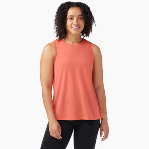 Smartwool Women's Active Mesh High Neck Tank - Coral Reef