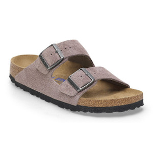 Birkenstock Arizona Sandal – Soft Footbed Suede Leather Faded Purple – Women’s