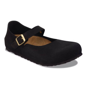 Birkenstock Women's Mantova Black Suede Leather Shoe