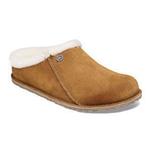 Birkenstock Women's Zermatt Shearling Mink Suede Leather Clog