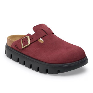Birkenstock Boston Clog – Chunky Zinfandel Suede Leather – Women’s