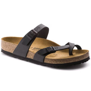 Birkenstock Women's Mayari Birko-Flor Black Leather Sandal
