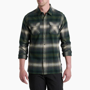 Kuhl Men's Dillingr Flannel Long Sleeve Shirt - Dark Forest
