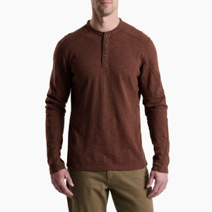 Kuhl Men's Rukus Henley Long Sleeve - Rustic Brick