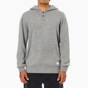 Katin Men's Hayes HoodieHenley Sweater - Heather Gray