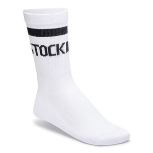 Birkenstock Cotton crew Stripe Socks - White Black