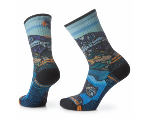 Smartwool Hike Light Cushion Icy Range Print Crew Socks - Multi Color