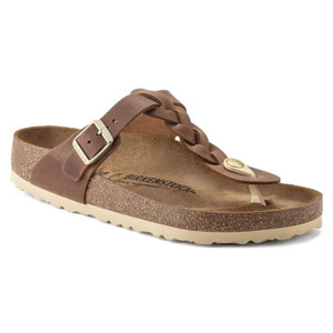 Birkenstock Gizeh Braided – Women’s Sandal – Cognac Oiled Leather