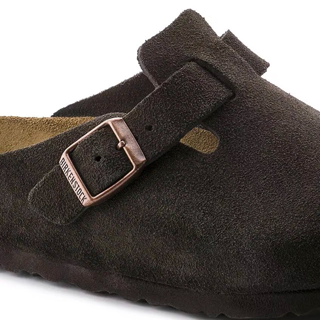 Birkenstock Boston Soft Footbed Clog – Mocha Suede – Unisex