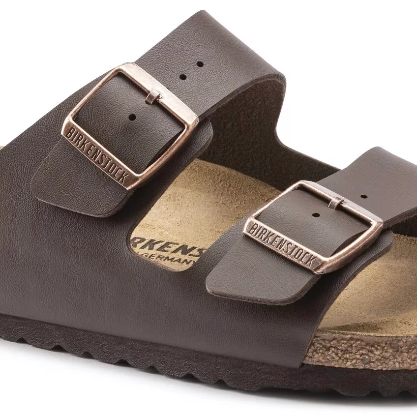 Birkenstock Unisex Arizona Birko-Flor Dark Brown Sandal