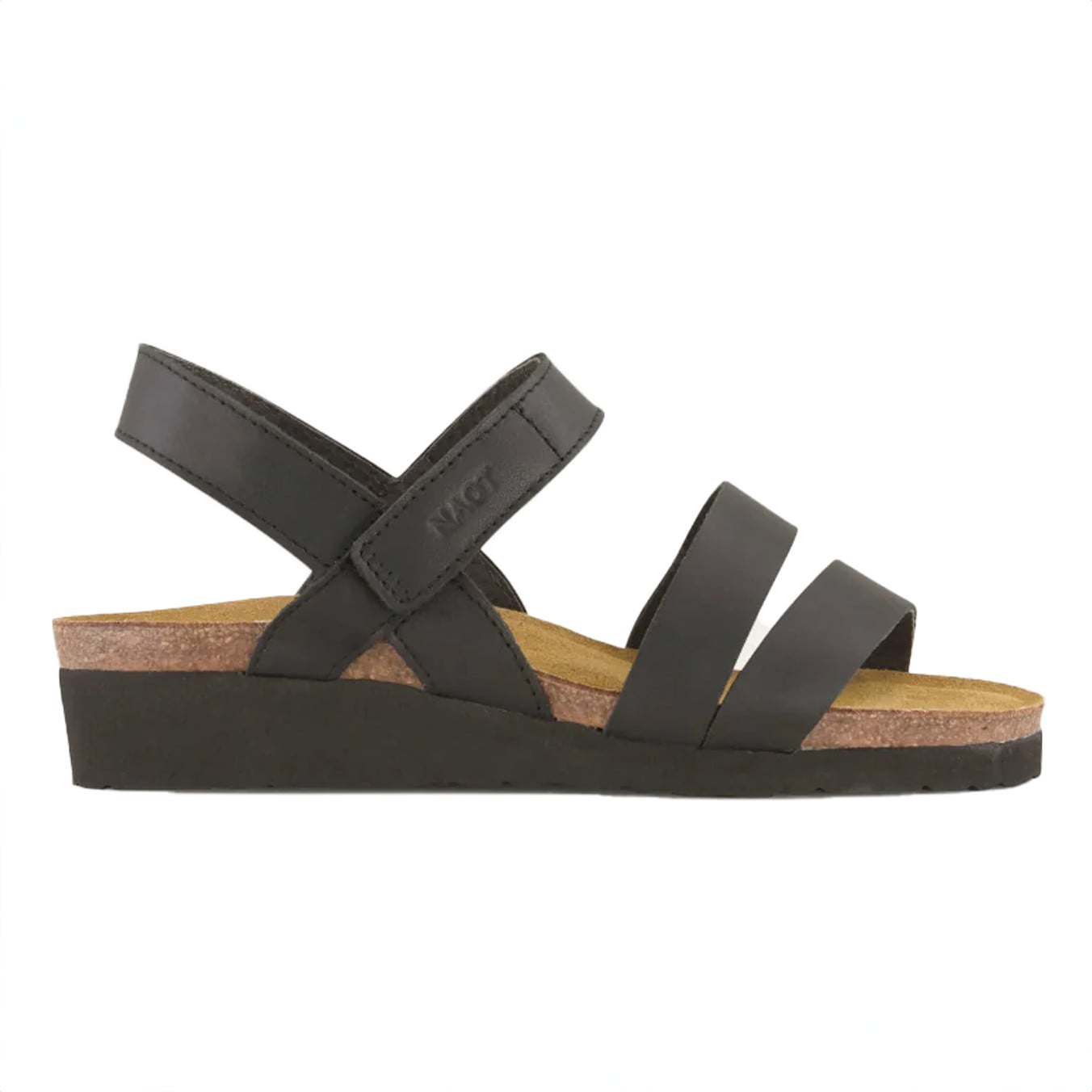 Naot Women's Kayla Sandal - Black Matte Leather