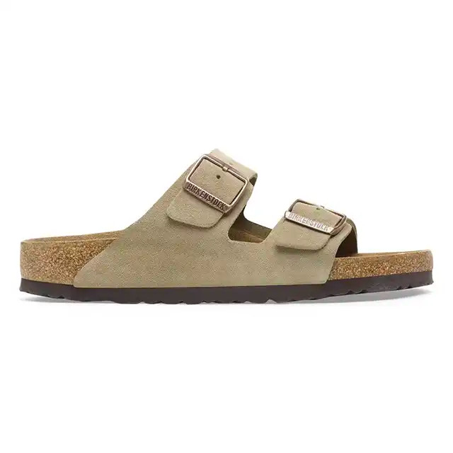 Birkenstock Arizona Sandal – Taupe Suede Leather – Unisex