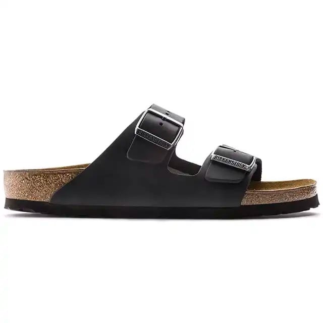 Birkenstock Arizona Sandal – Black Oiled Leather – Unisex