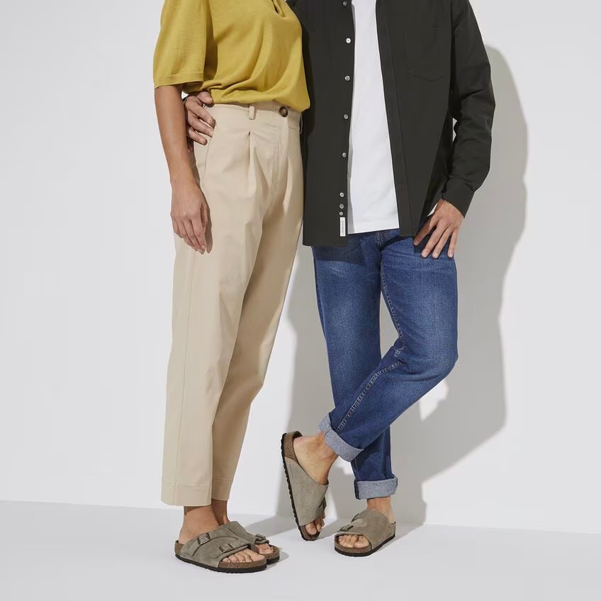 Birkenstock Zurich Sandal – Taupe Suede Leather – Unisex