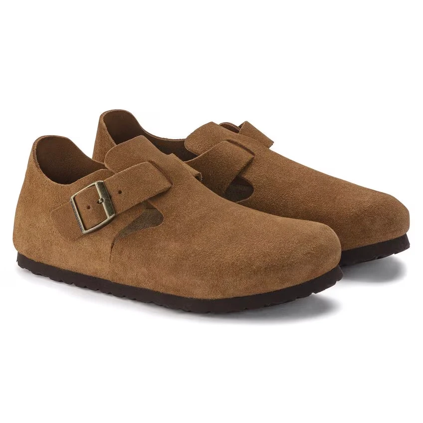 Birkenstock London Mink Suede Leather Shoe | Unisex - Simply