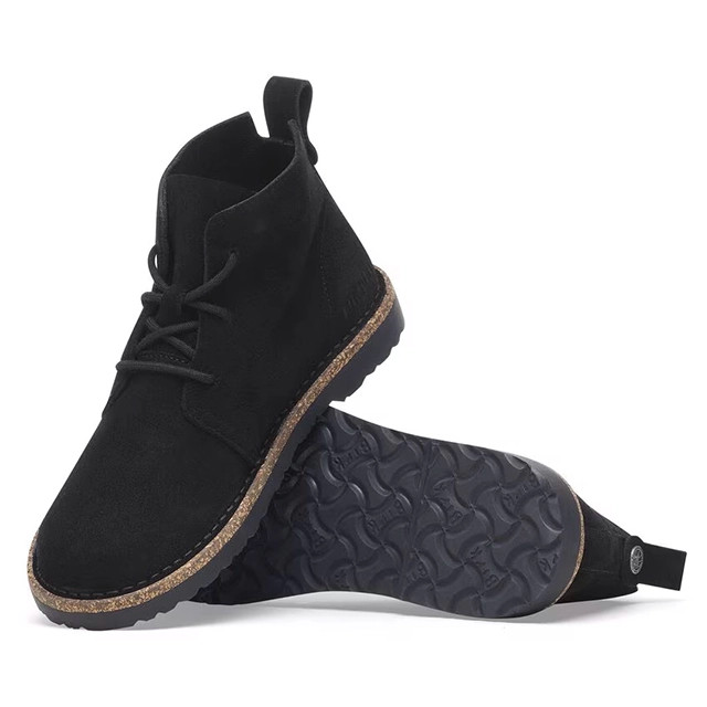 Birkenstock Uppsala Mid Boot – Black Suede Leather – Unisex