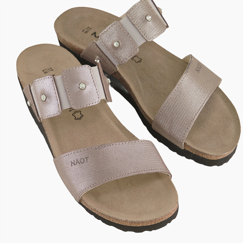 Naot Women's Ashley Sandal - Silver Threads Leather