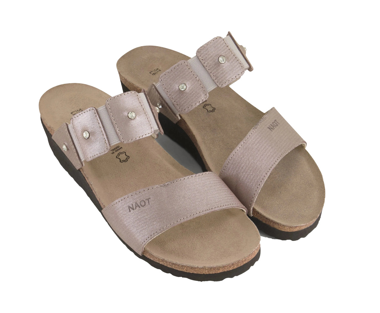 Naot Women's Ashley Sandal - Silver Threads Leather