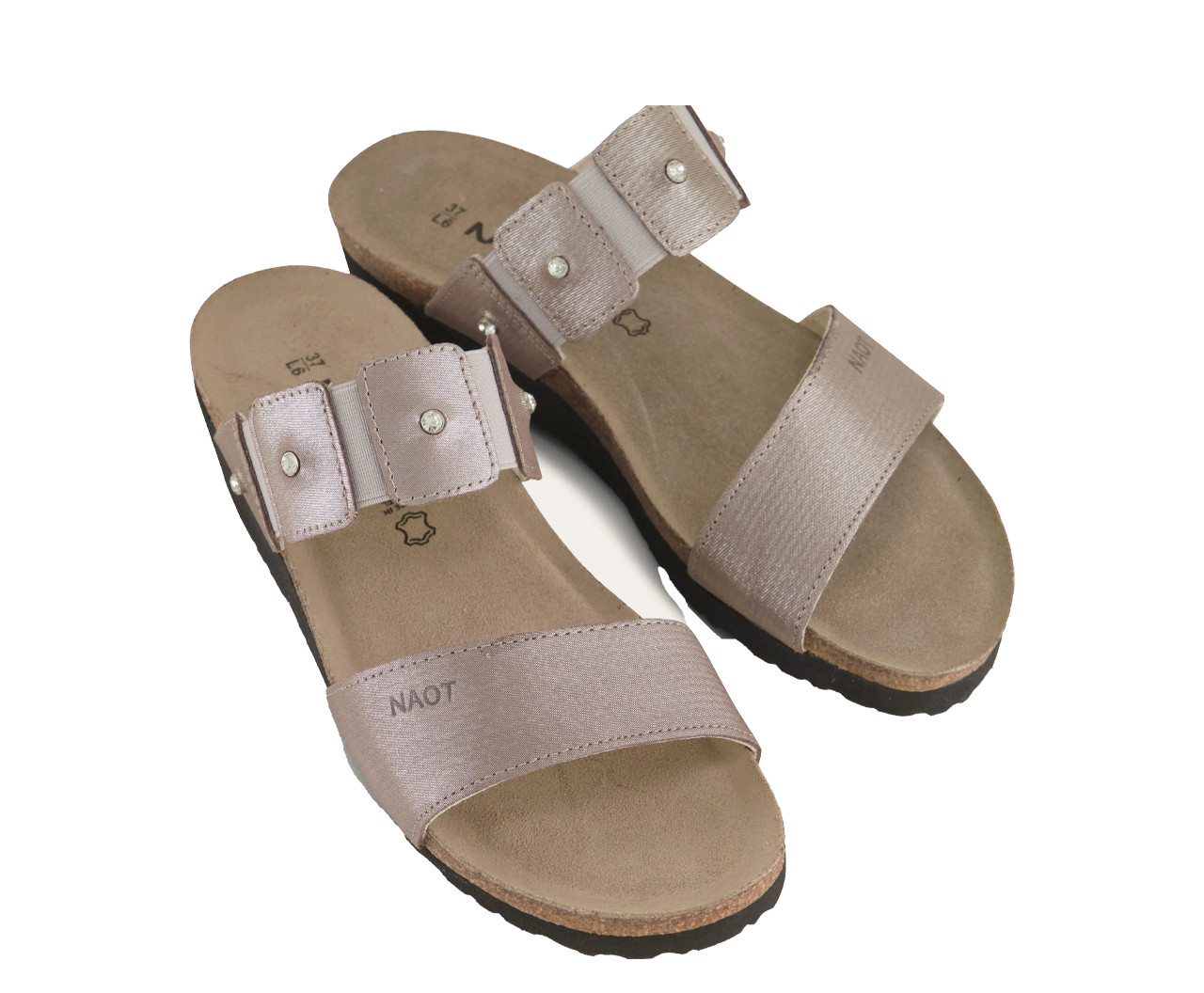 Naot Women's Ashley Sandal - Silver Threads Leather