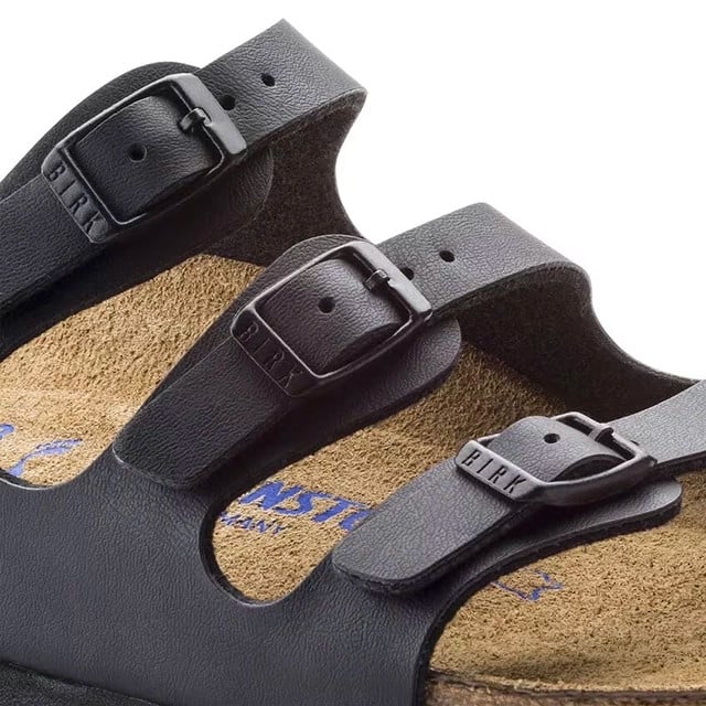 Birkenstock Florida Soft Footbed Sandal – Birko-Flor Black – Women’s