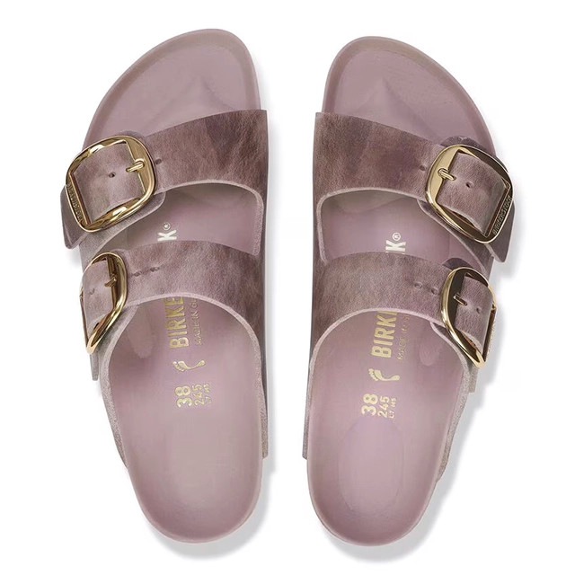 Birkenstock Arizona Big Buckle Lavender Oiled Leather Sandal