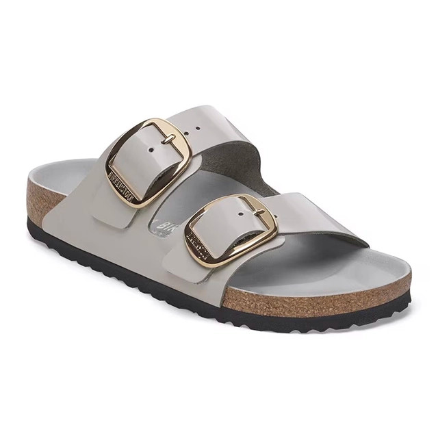 Birkenstock Arizona Sandal – Big Buckle High-Shine Stone Coin – Women’s