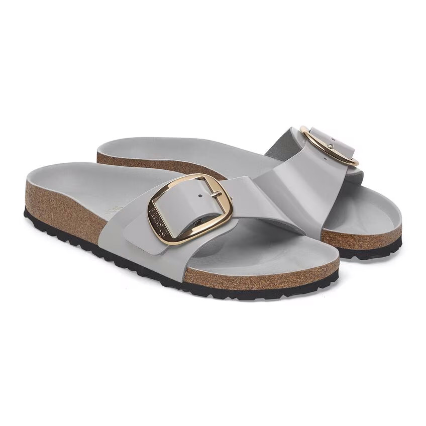 Birkenstock Madrid Big Buckle Sandal – High-Shine Stone Coin – Women’s