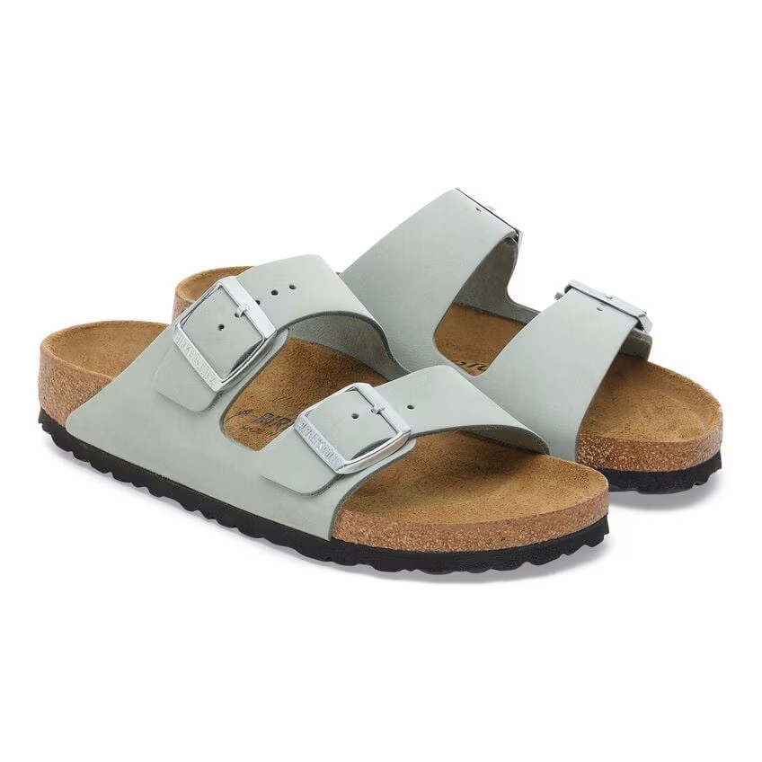 Birkenstock Arizona Sandal – Pure Sage Nubuck Leather – Women’s