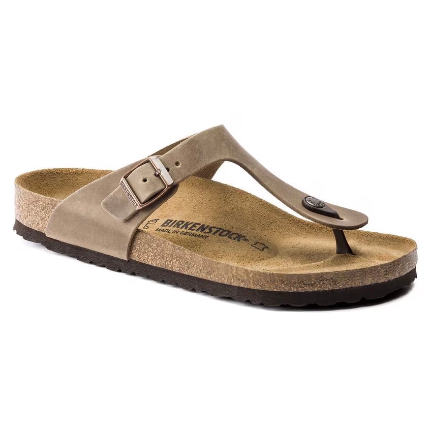 Birkenstock Gizeh Sandal – Tobacco Brown Oiled Leather – Women’s