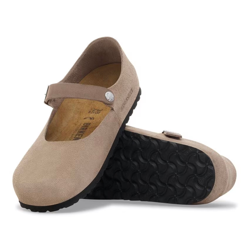 Birkenstock Mantova Shoe – Taupe Suede Leather – Women’s