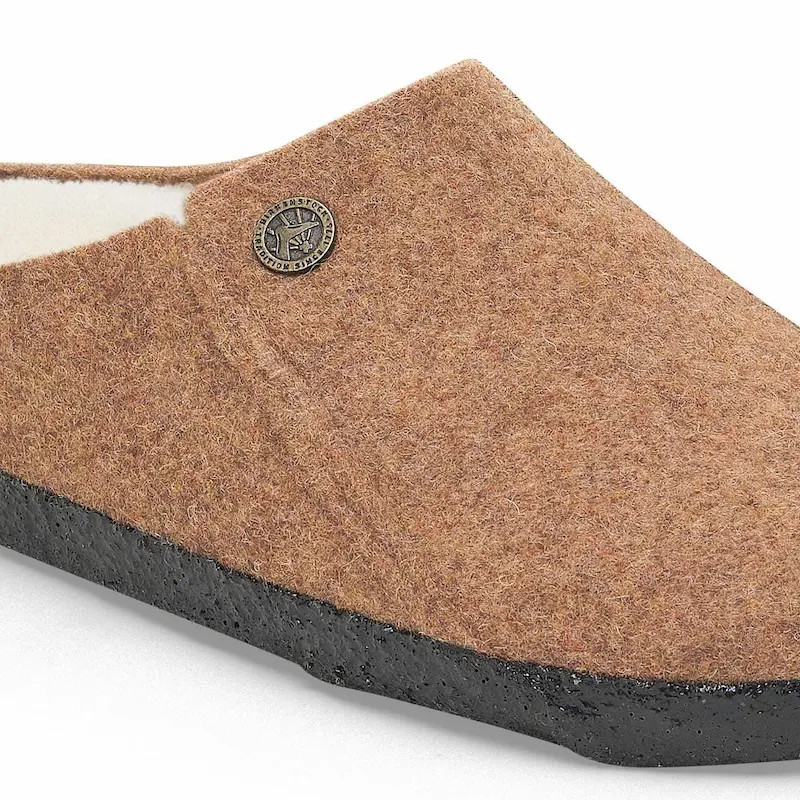 Birkenstock Zermatt Clog – Wool Shearling Toffee Melange – Women's