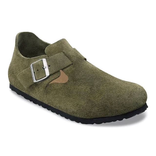 Birkenstock London Dark Tea Suede Oiled Leather Shoe | Men's