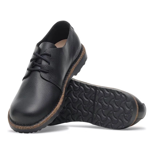 Birkenstock Uppsala Low Black Leather Shoe | Men's - Simply