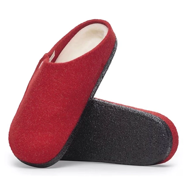 Birkenstock Zermatt Clog – Wool Shearling Active Red – Men’s