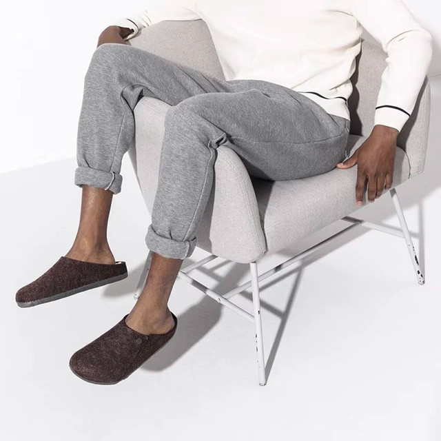 Birkenstock Zermatt Clog – Wool Shearling Mocha – Men’s