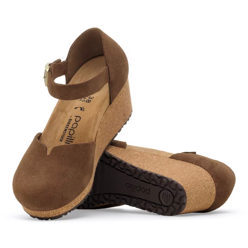 Birkenstock Mary Clog – Dark Tea Suede Leather – Women’s