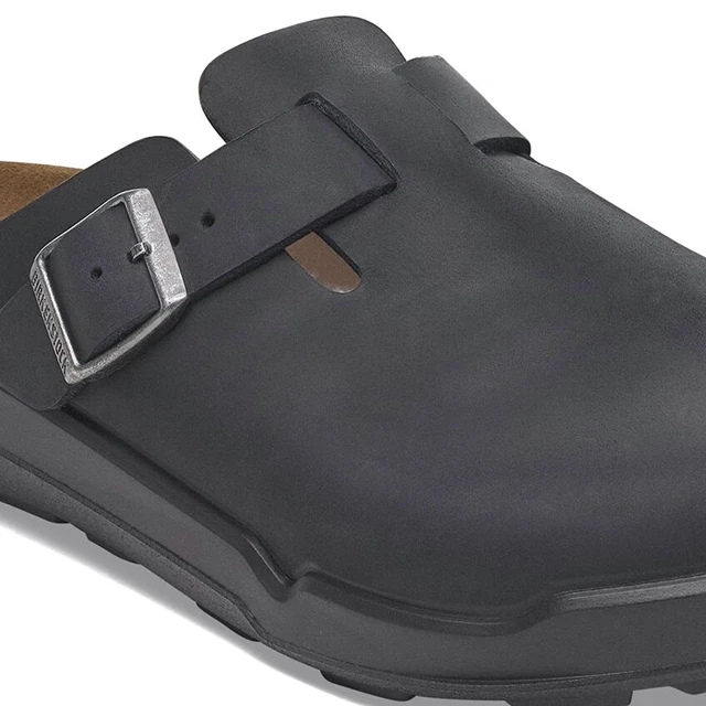 Birkenstock Boston Clog – Rugged Black Oiled Leather – Men’s