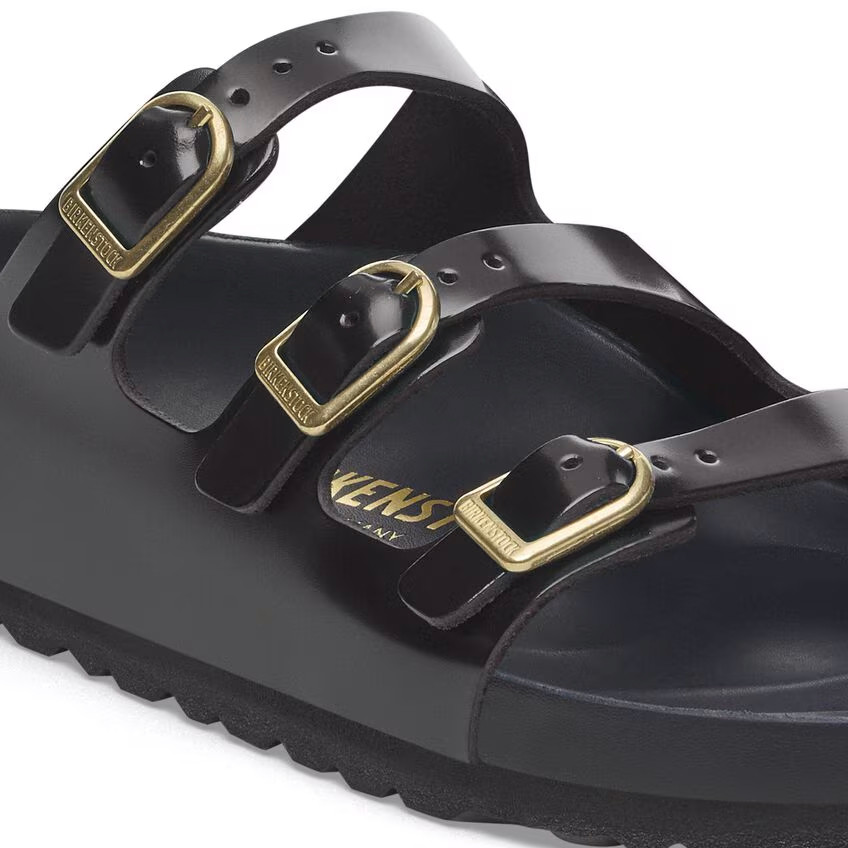 Birkenstock Women's Florida Exquisite High Shine Black Sandal