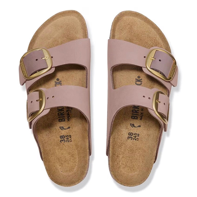 Birkenstock Arizona Sandal – Big Buckle Faded Purple Nubuck Leather – Women’s