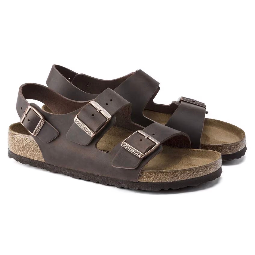 Birkenstock Milano Sandal – Habana Oiled Leather – Unisex