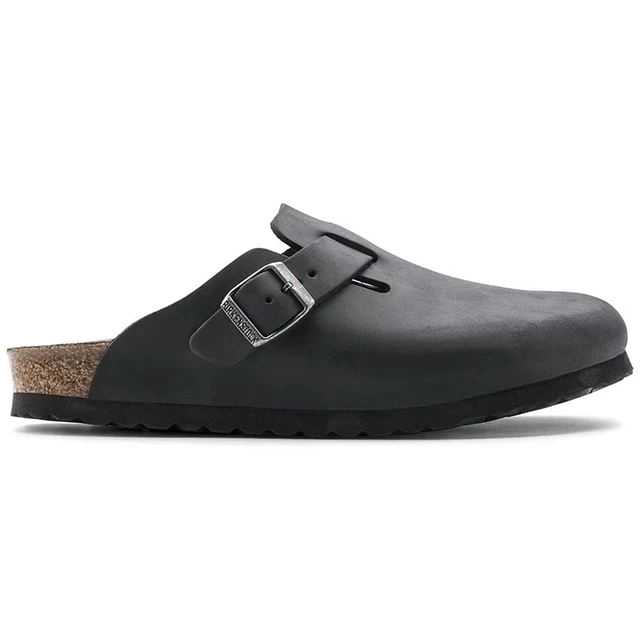 Birkenstock Boston Clog – Black Oiled Leather – Unisex
