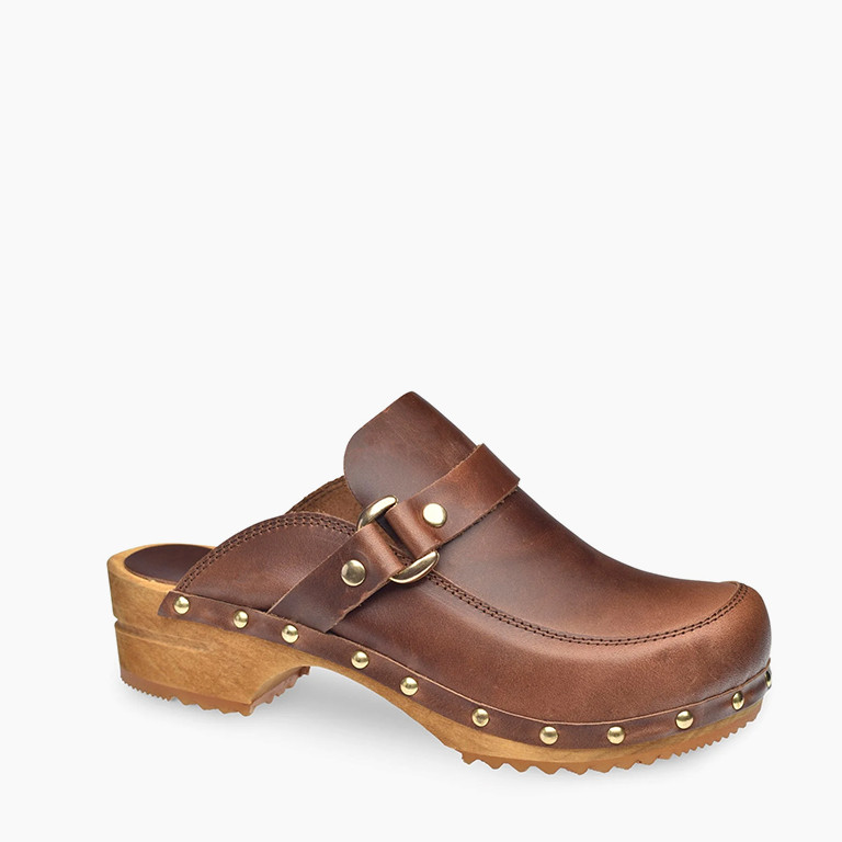 Sanita Women's Lillen Clog - Brown Leather