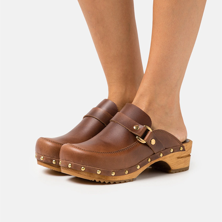 Sanita Women's Lillen Clog - Brown Leather