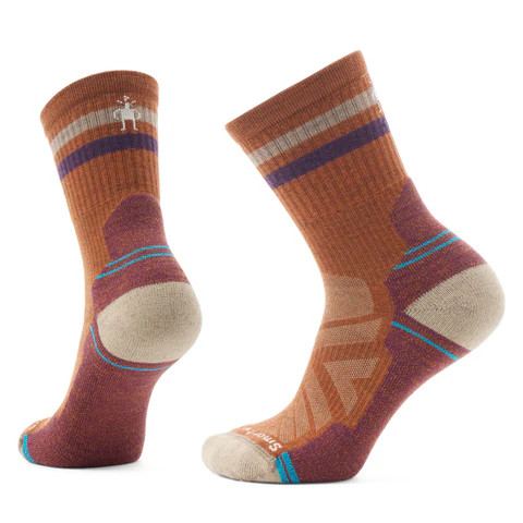 Smartwool Women's Hike Light Cushion Tube Stripe Crew Socks - Fossil