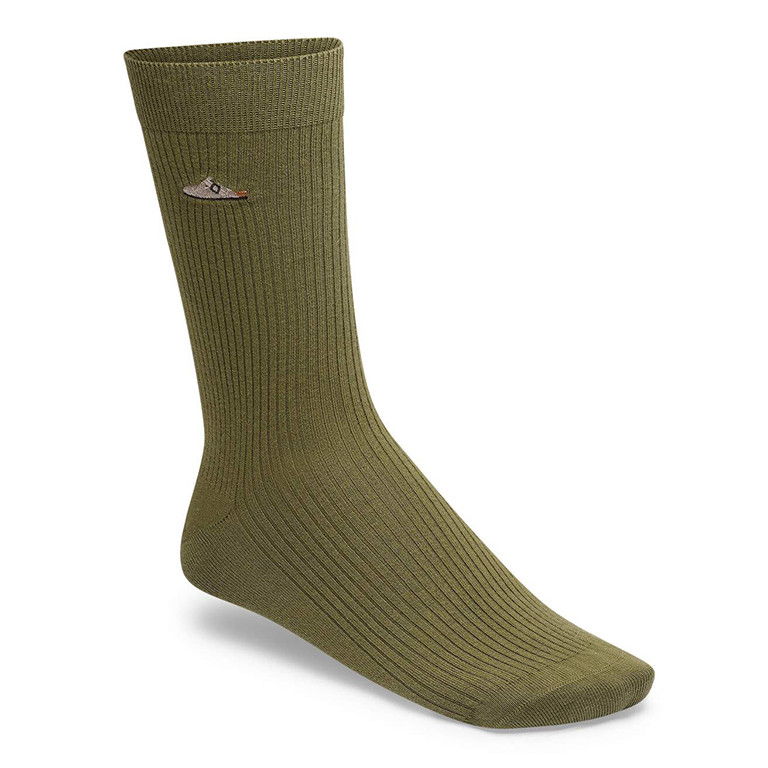 Birkenstock Cotton Rib Pine Green Socks