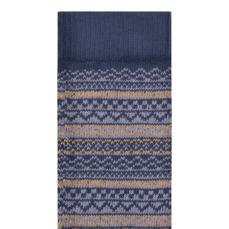 Birkenstock cotton pattern knit Navy socks
