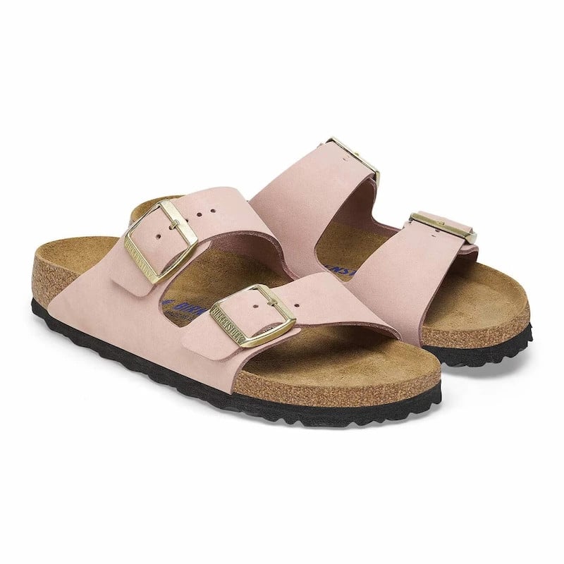 Birkenstock Arizona Sandal – Soft Footbed Soft Pink Nubuck – Women’s