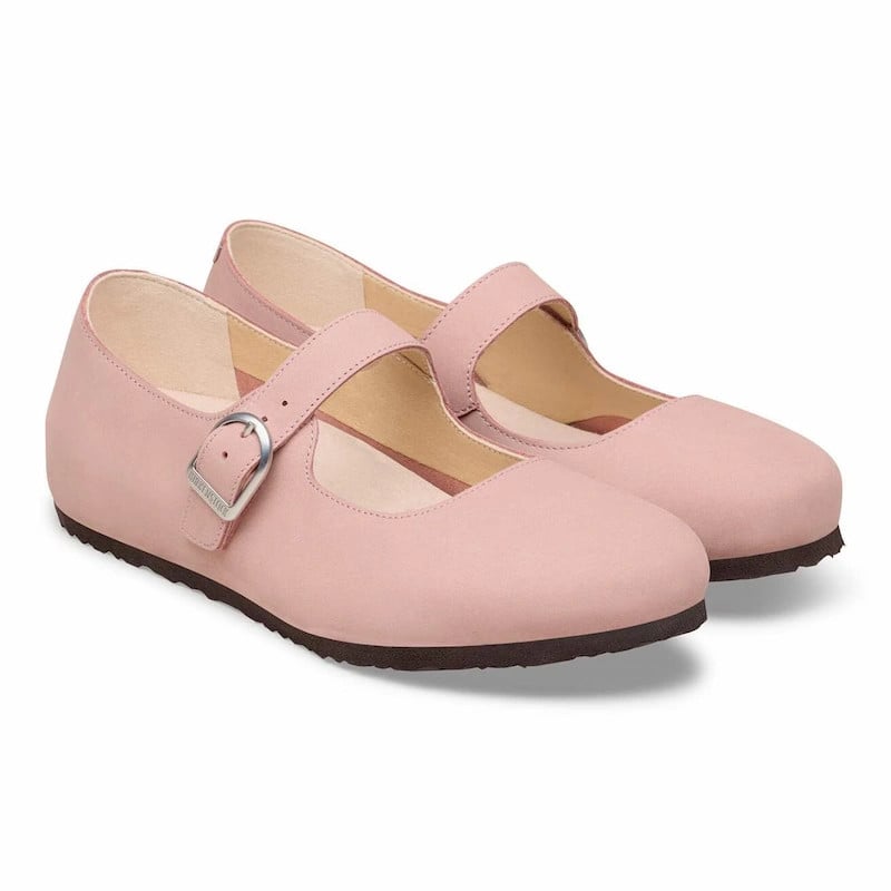 Birkenstock Santa Clarita Shoe – Nubuck Leather Pink Clay – Women’s