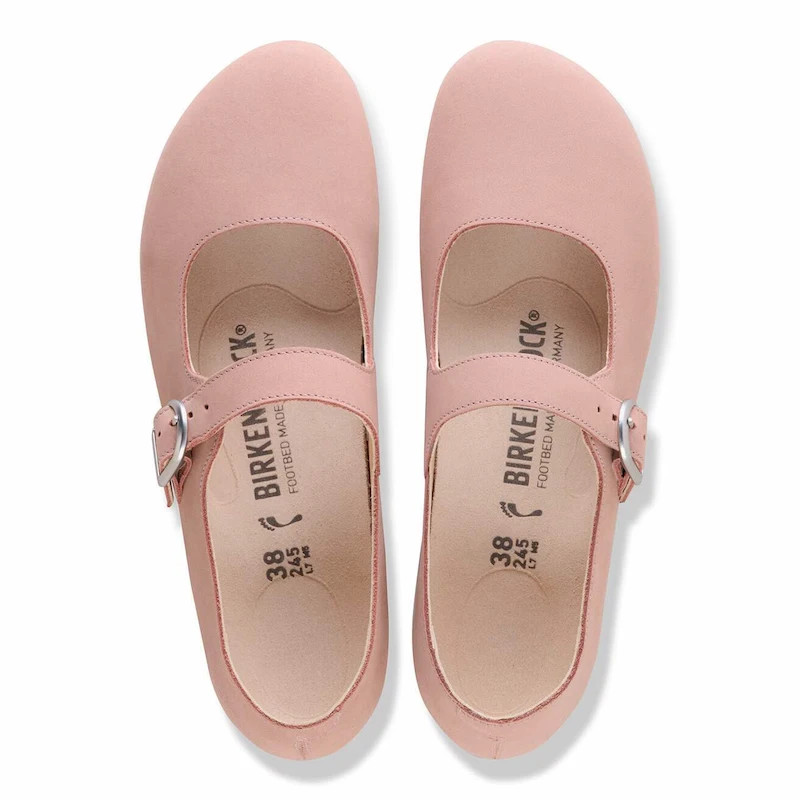 Birkenstock Santa Clarita Shoe – Nubuck Leather Pink Clay – Women’s
